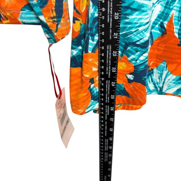 Ruby Rd Blouse Women's 1X Round Neck Floral Colorful Artsy Top Shirt NWT - Picture 7 of 10